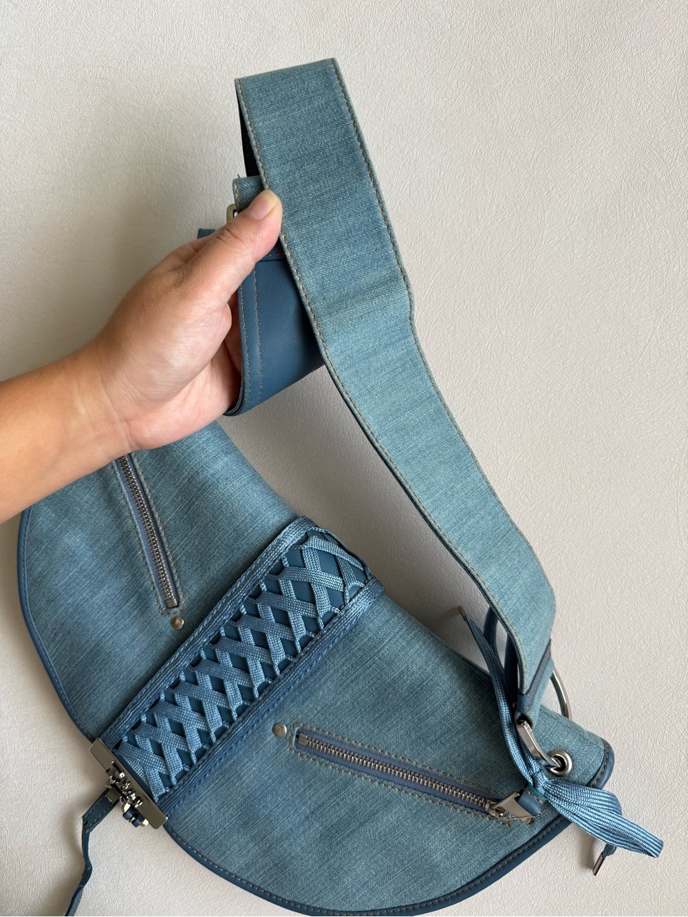 Dior Denim Admit-It One Shoulder Bag - Picture 8 of 8